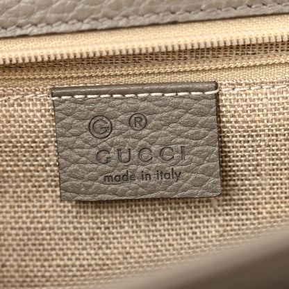 Gucci Dollar Calfskin Interlocking G Shoulder Bag Loess 7 of 12
