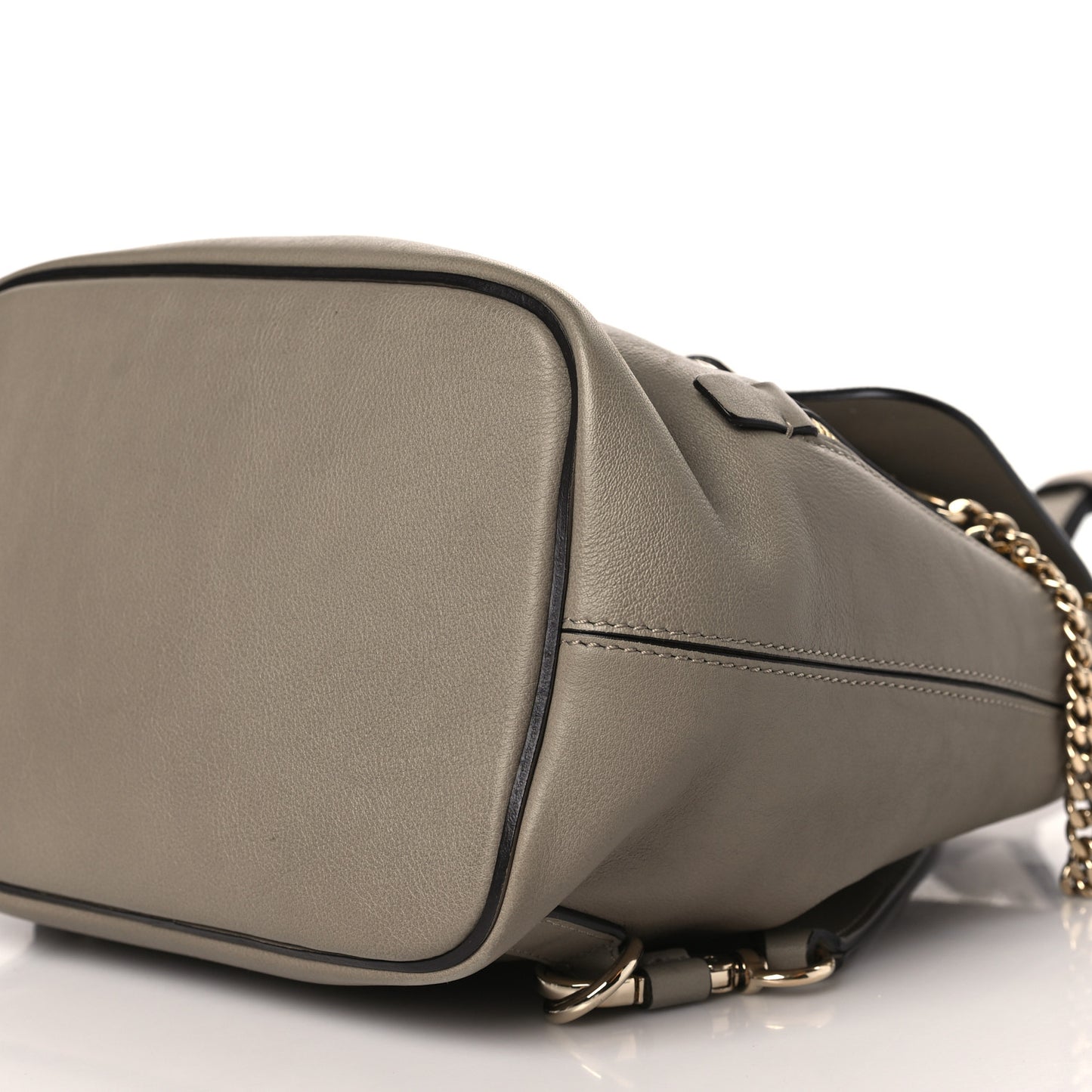 Suede Calfskin Medium Faye Backpack Motty Grey