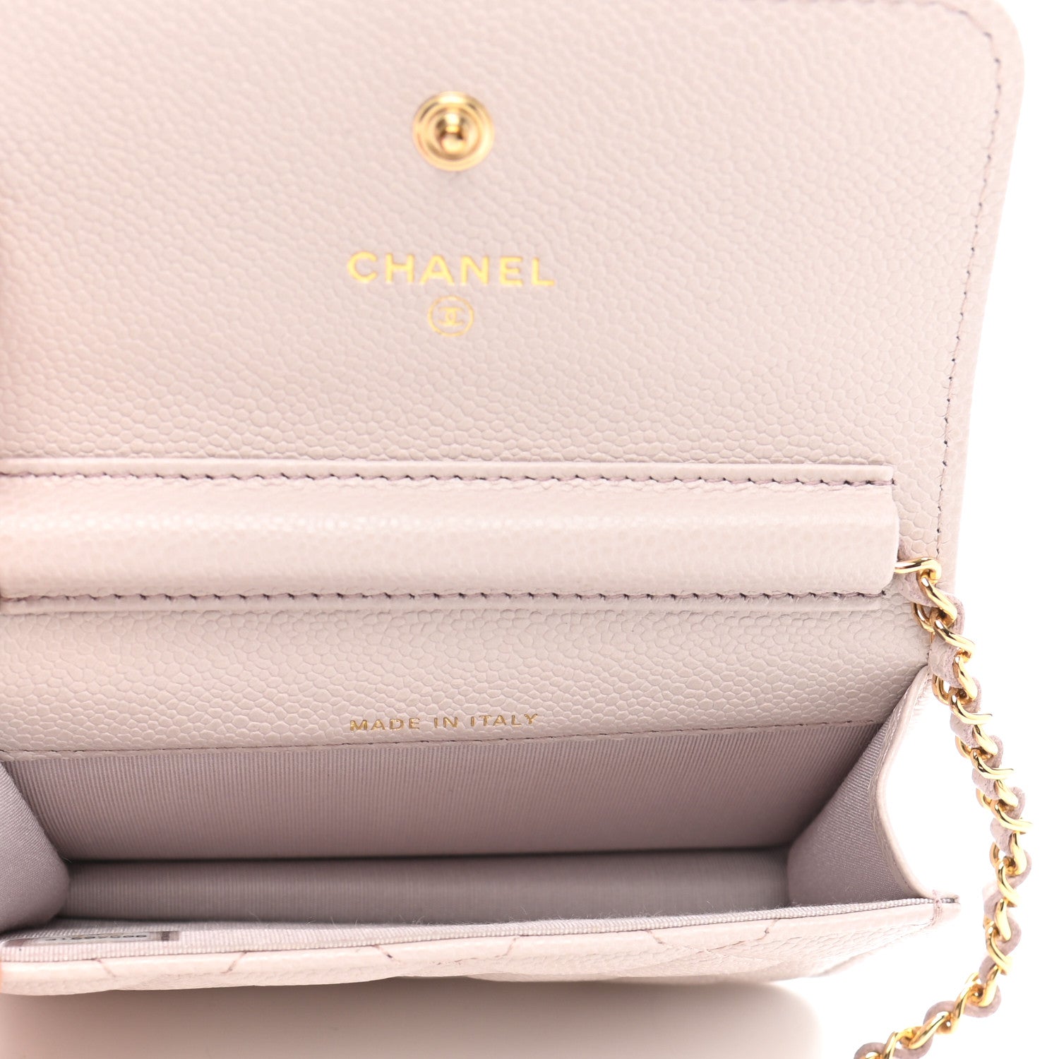 Chanel Caviar Quilted Miss Coco Clutch With Chain Light Purple 5 of 11