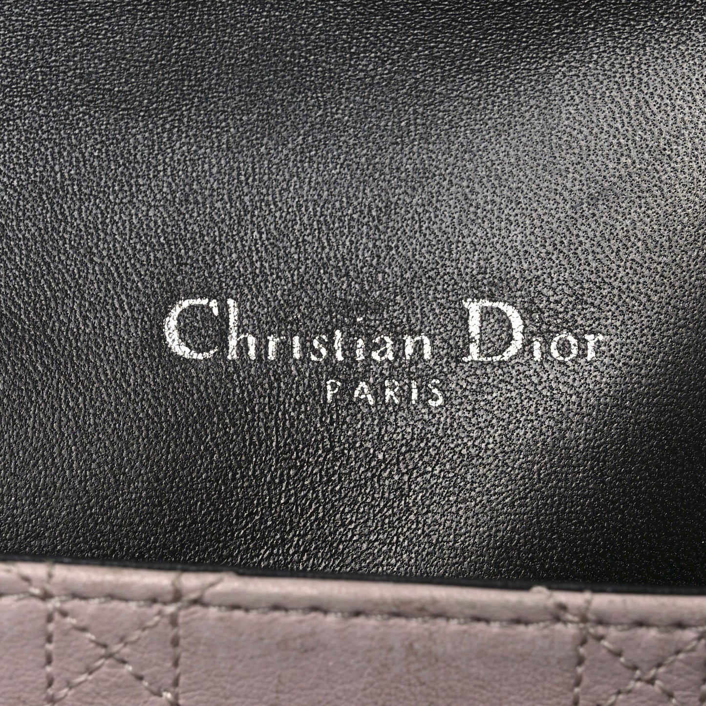 Lambskin Cannage Large Miss Dior Flap Black