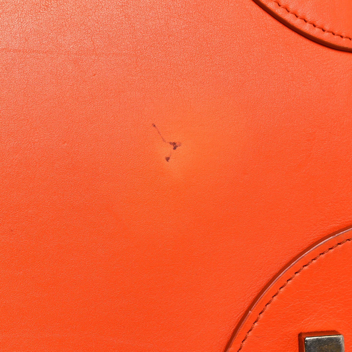 Smooth Calfskin Mini Luggage Orange