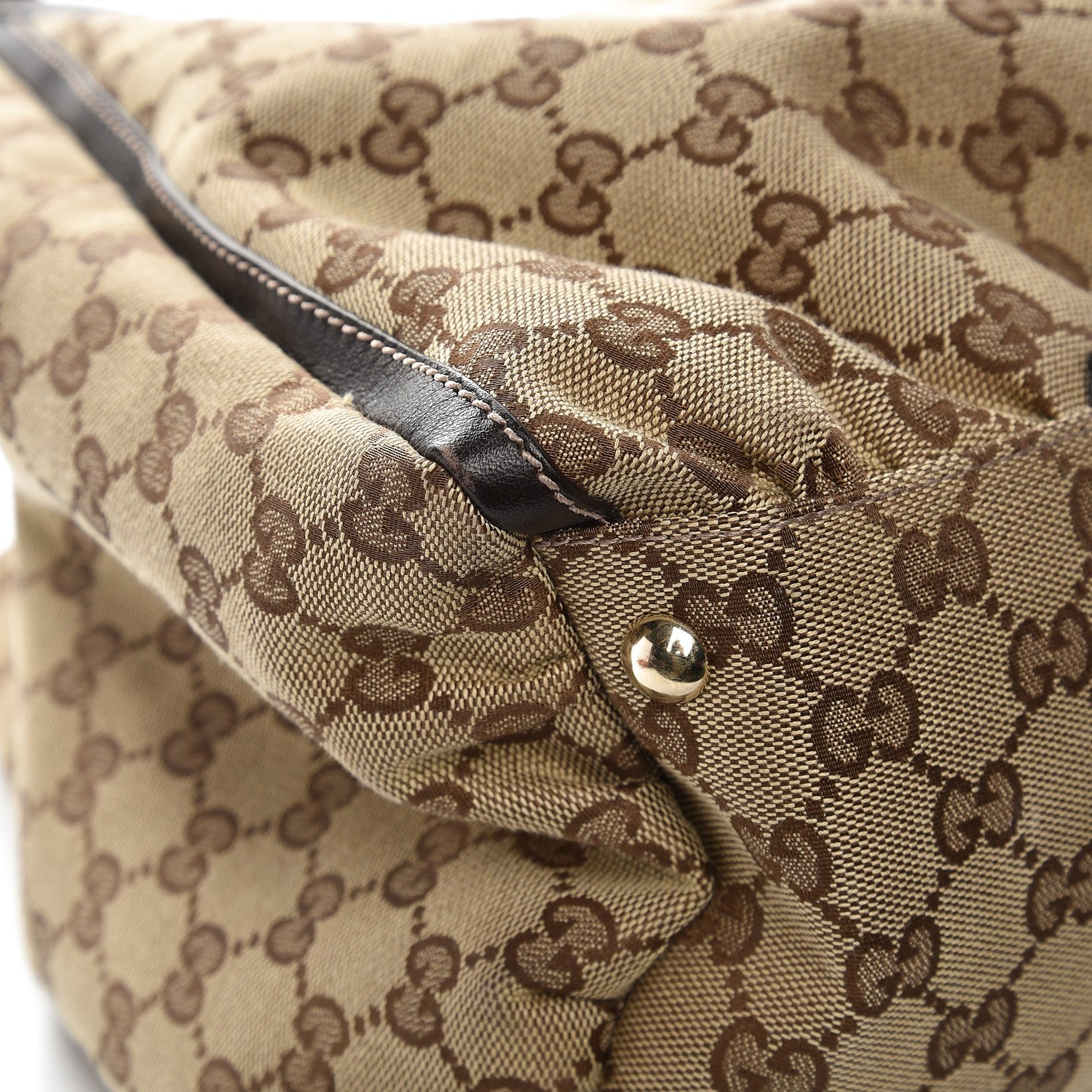 Gucci Monogram Large D Gold Hobo Dark Brown 11 of 11