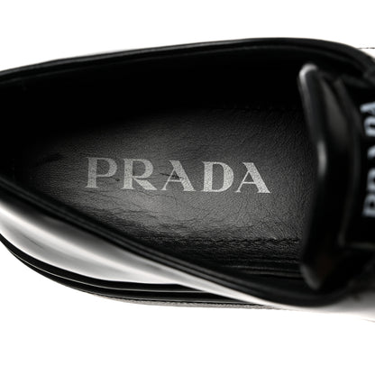 Prada Vitello Soft Low Top Sneakers 40.5 Black 6 of 8