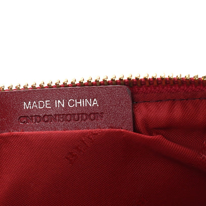 Burberry Haymarket Check Small Peyton Crossbody Clutch Bag Military Red 7 of 10