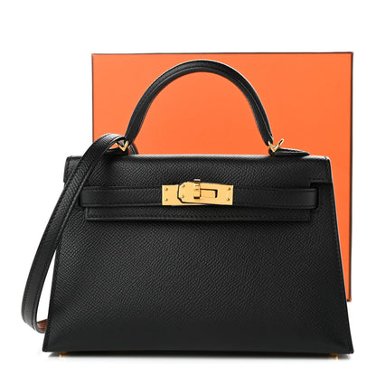 Hermes Epsom Mini Kelly Sellier 20 Black Black 10 of 10