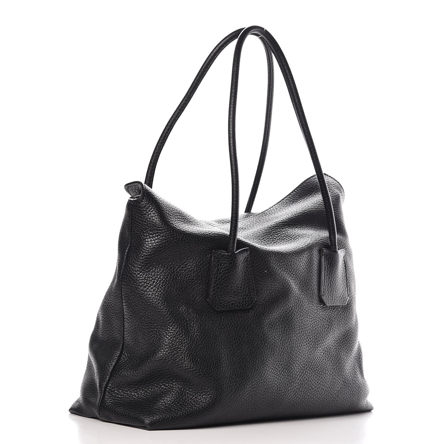 London Grainy Calfskin Medium Baynard Tote Black