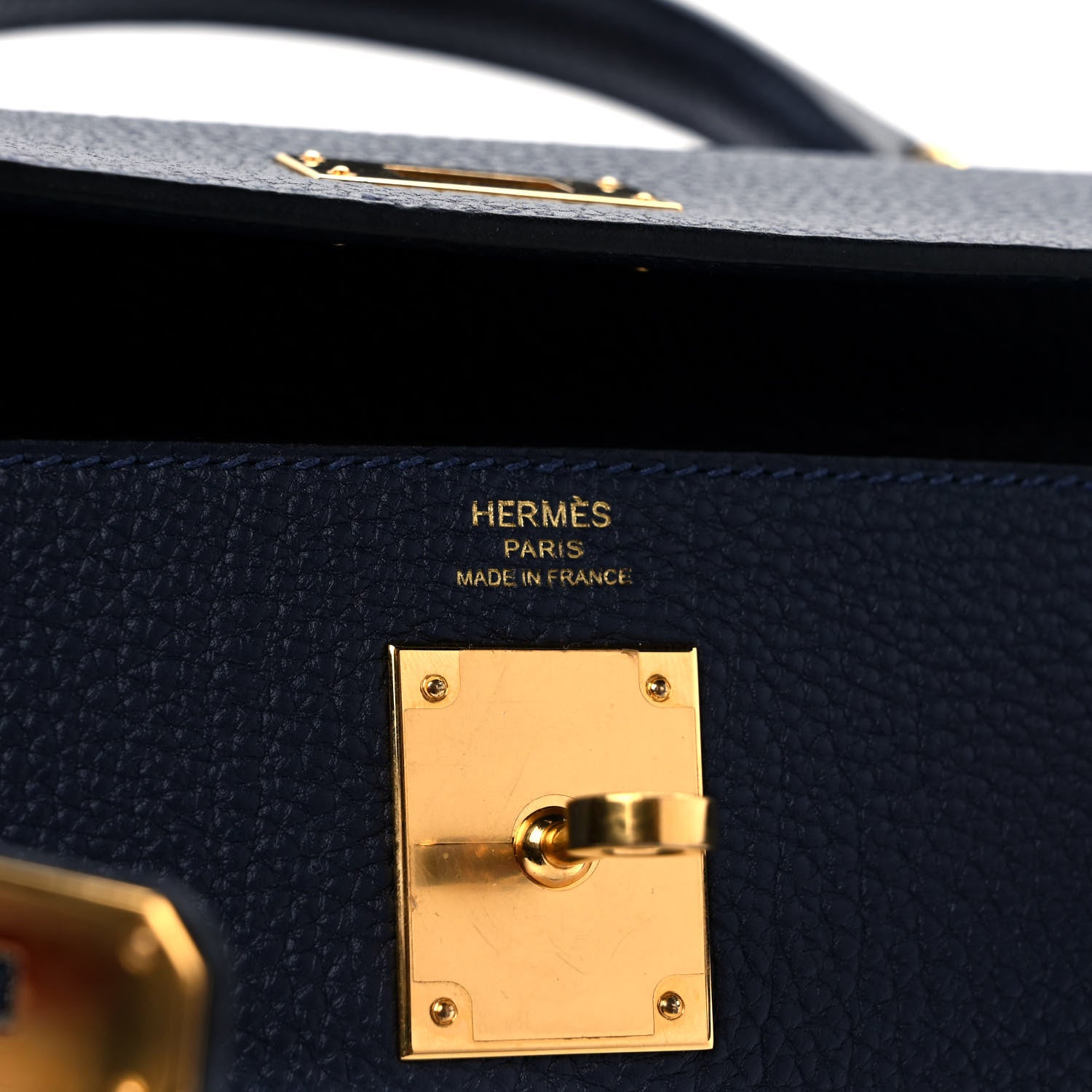 Hermes Togo Kelly Retourne 28 Bleu Nuit 6 of 11