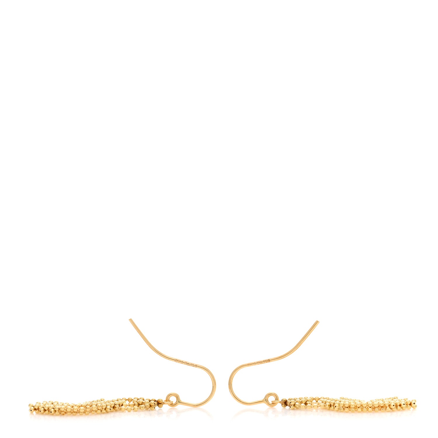 Tiffany 18K Yellow Gold Bead Drop Earrings 3 of 4