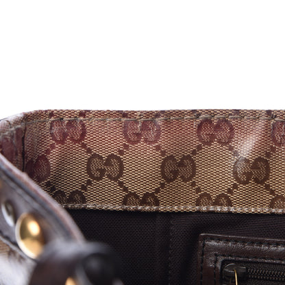 Gucci Crystal Monogram Large Babouska Vertical Shopping Tote Brown 11 of 17