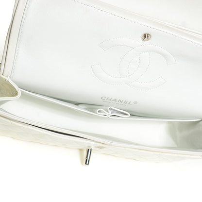 Chanel Patent Quilted Medium Double Flap White 5 of 8
