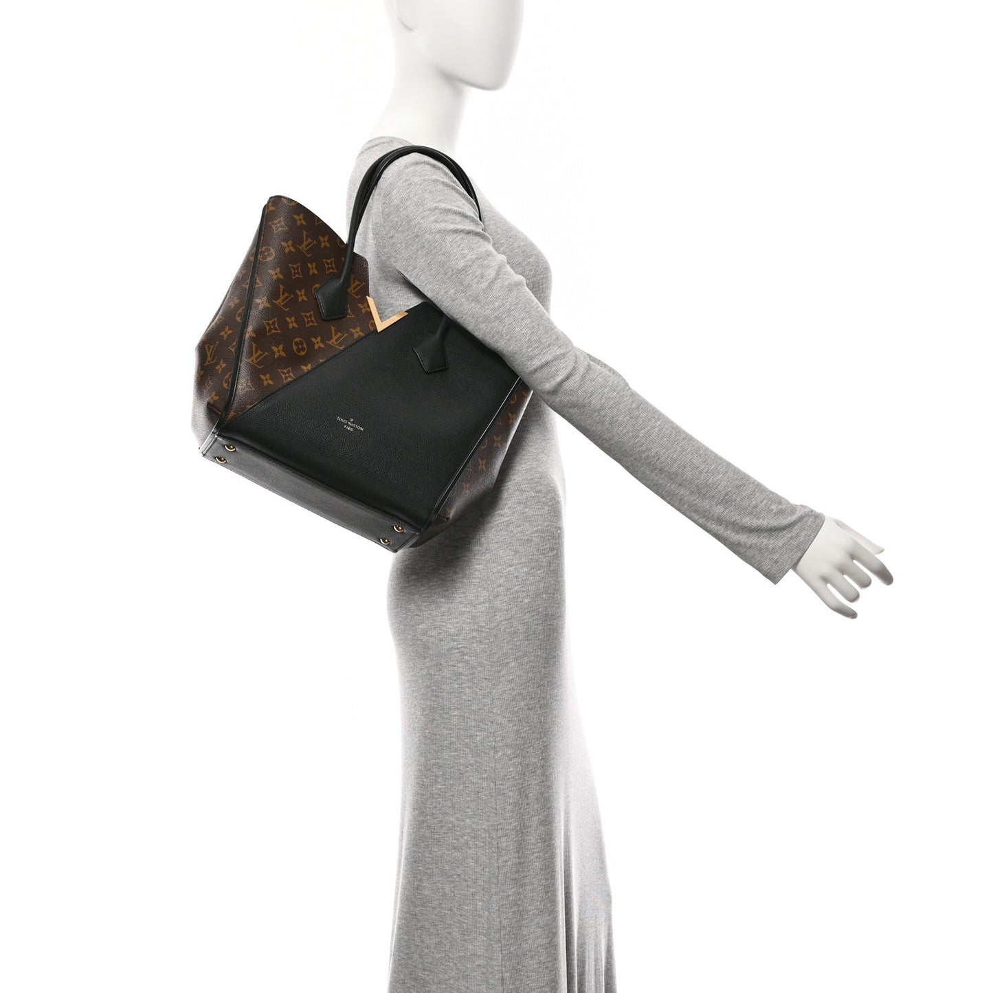 Calfskin Monogram Kimono Tote Black