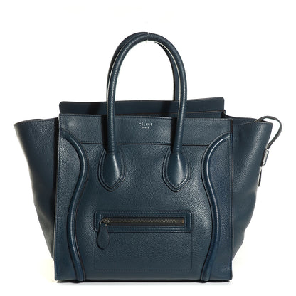 Celine Drummed Calfskin Mini Luggage Orage 1 of 8