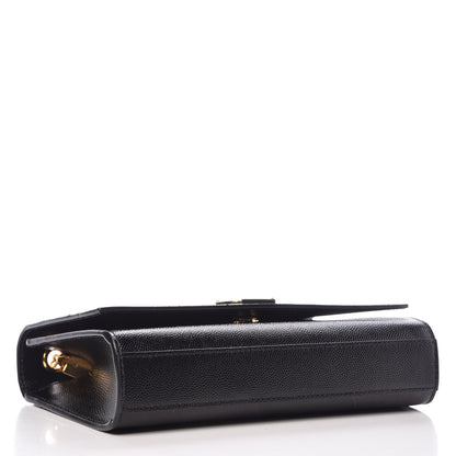 Saint Laurent Grain De Poudre Small Monogram Kate Satchel Black 4 of 8