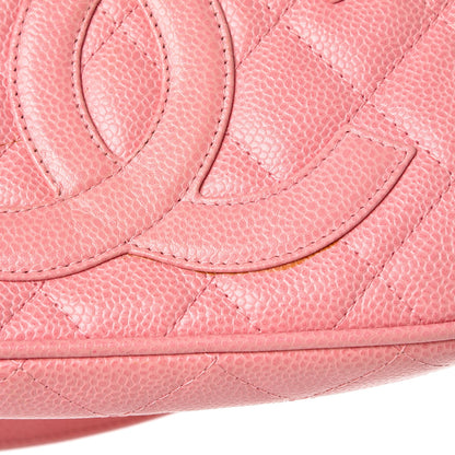 Chanel Caviar Quilted Pochette Pink 10 of 10