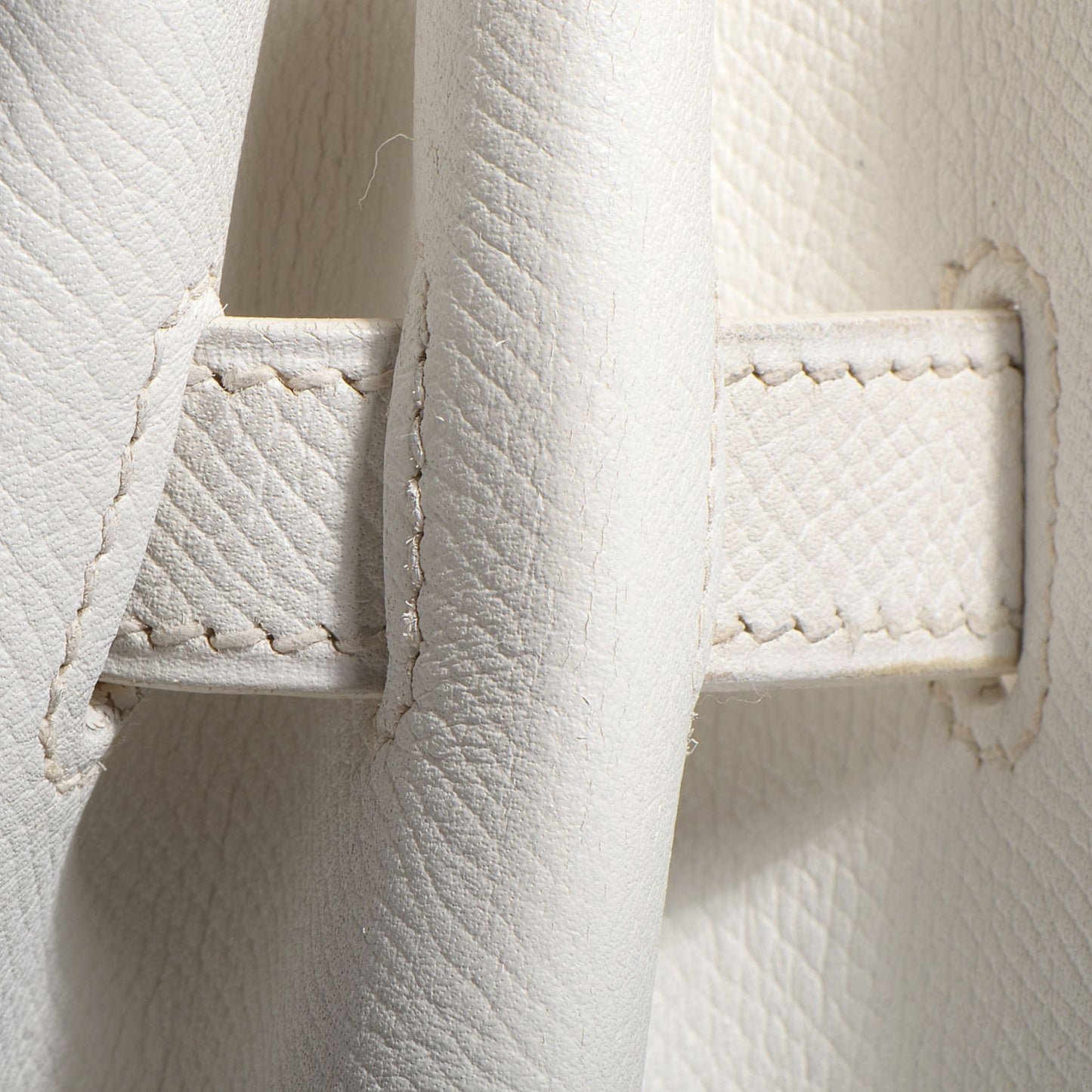 Epsom Birkin 35 White