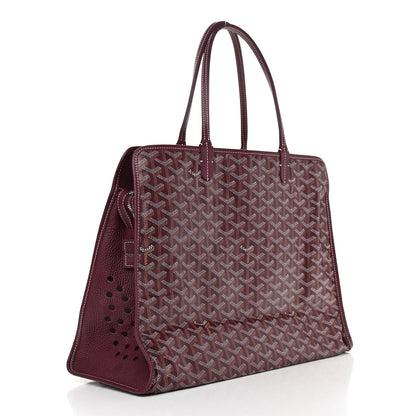 Goyard Goyardine Sac Hardy Pet Carrier PM Burgundy 3 of 10