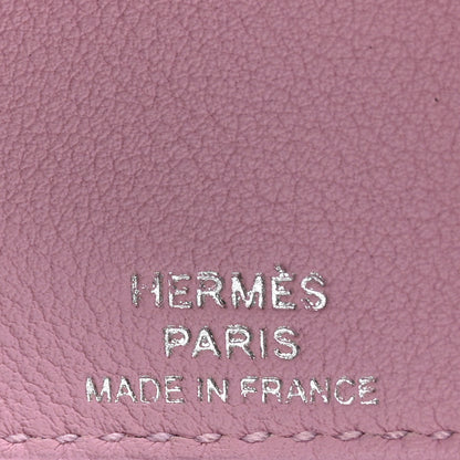 Hermes Togo Swift Verso Ulysse Nano Bag Charm Bleu France Mauve Sylvestre 4 of 5