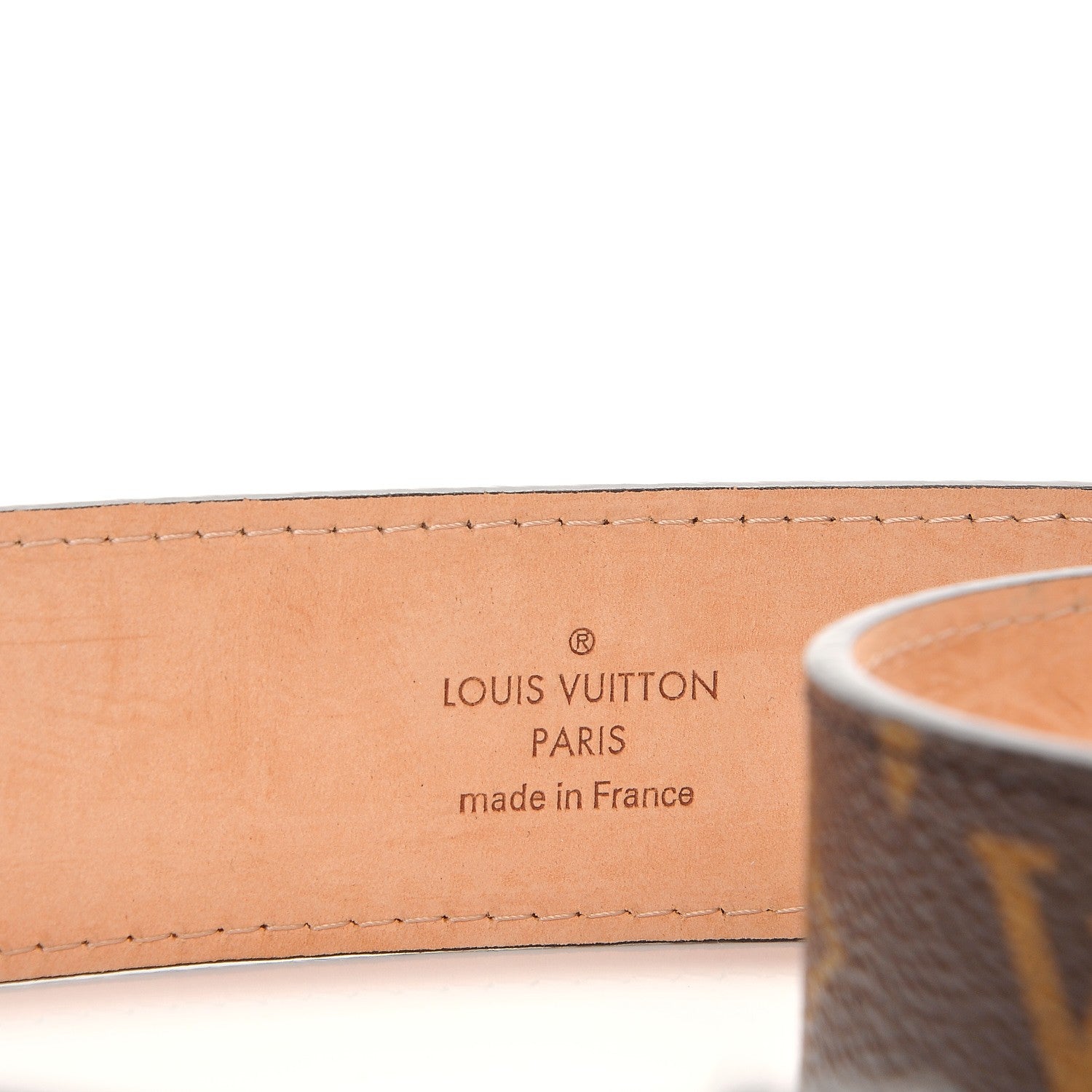 Louis Vuitton Monogram LV Cut Belt 85 34 5 of 8