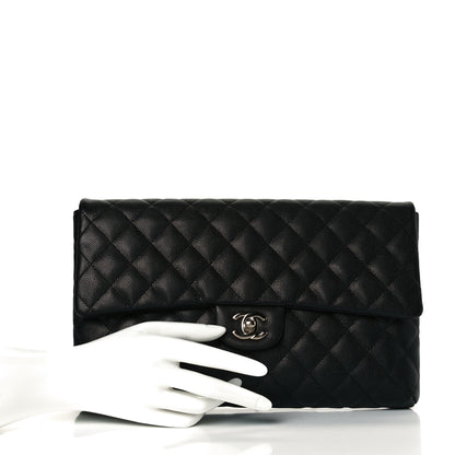 Chanel Caviar Quilted Flap Clutch Black 7 of 7