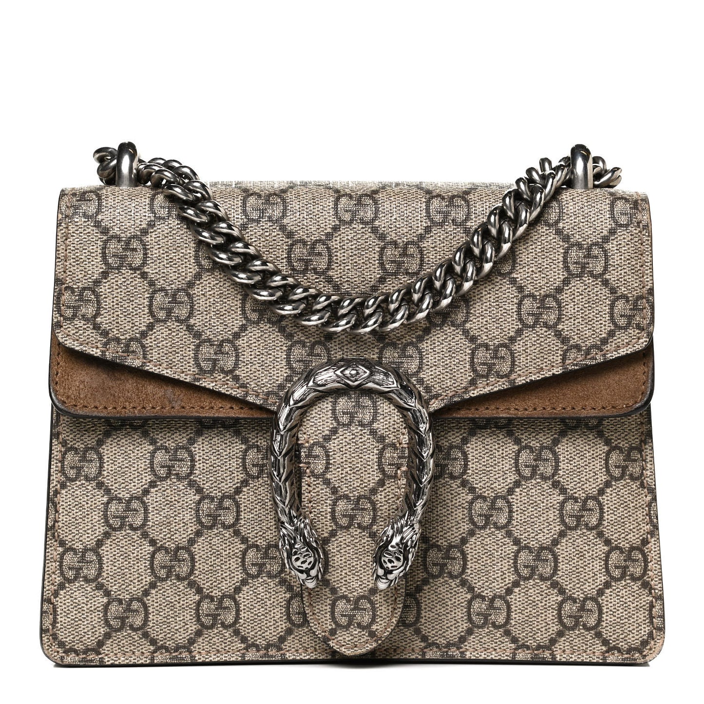 GG Supreme Monogram Mini Dionysus Shoulder Bag Taupe