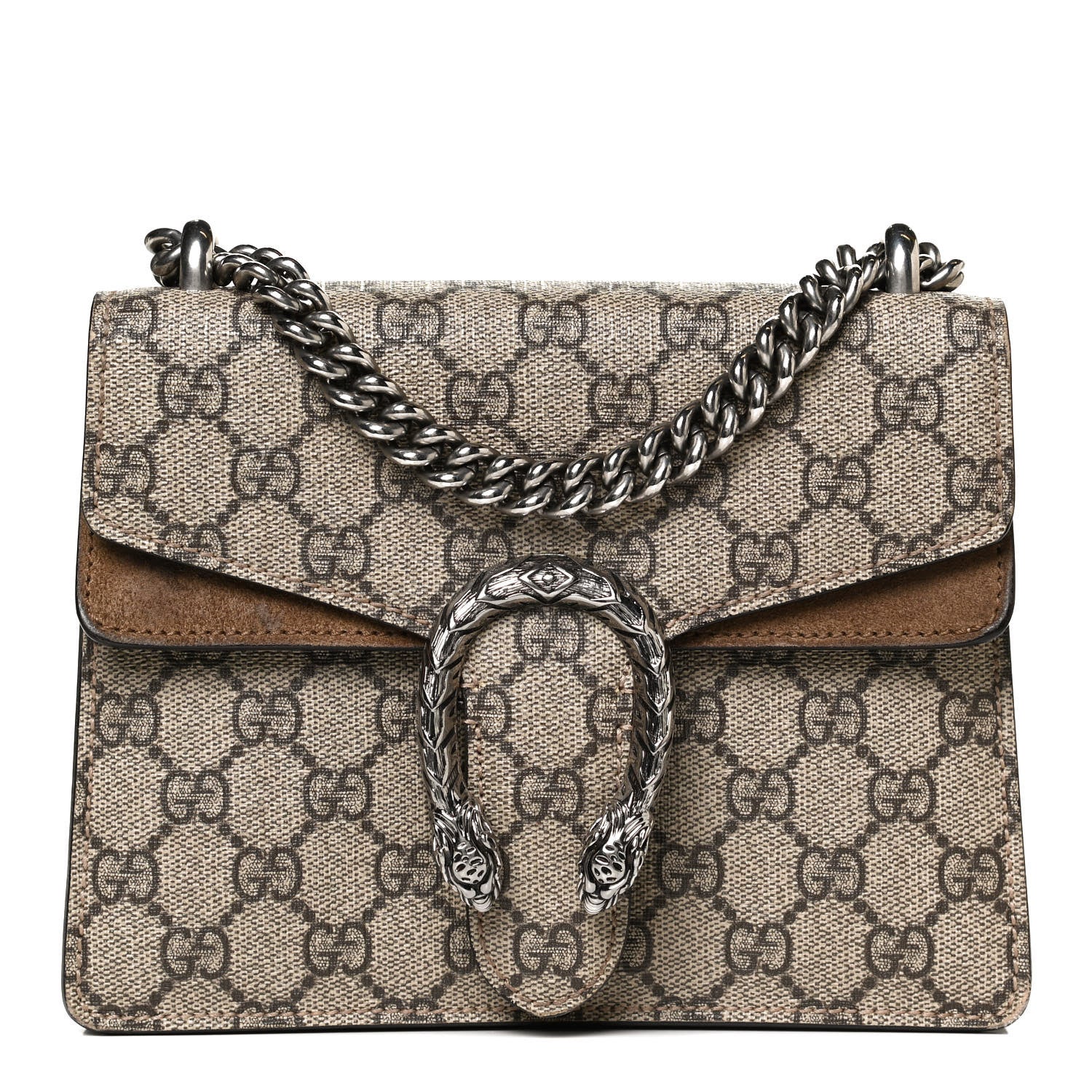 Gucci GG Supreme Monogram Mini Dionysus Shoulder Bag Taupe 1 of 15