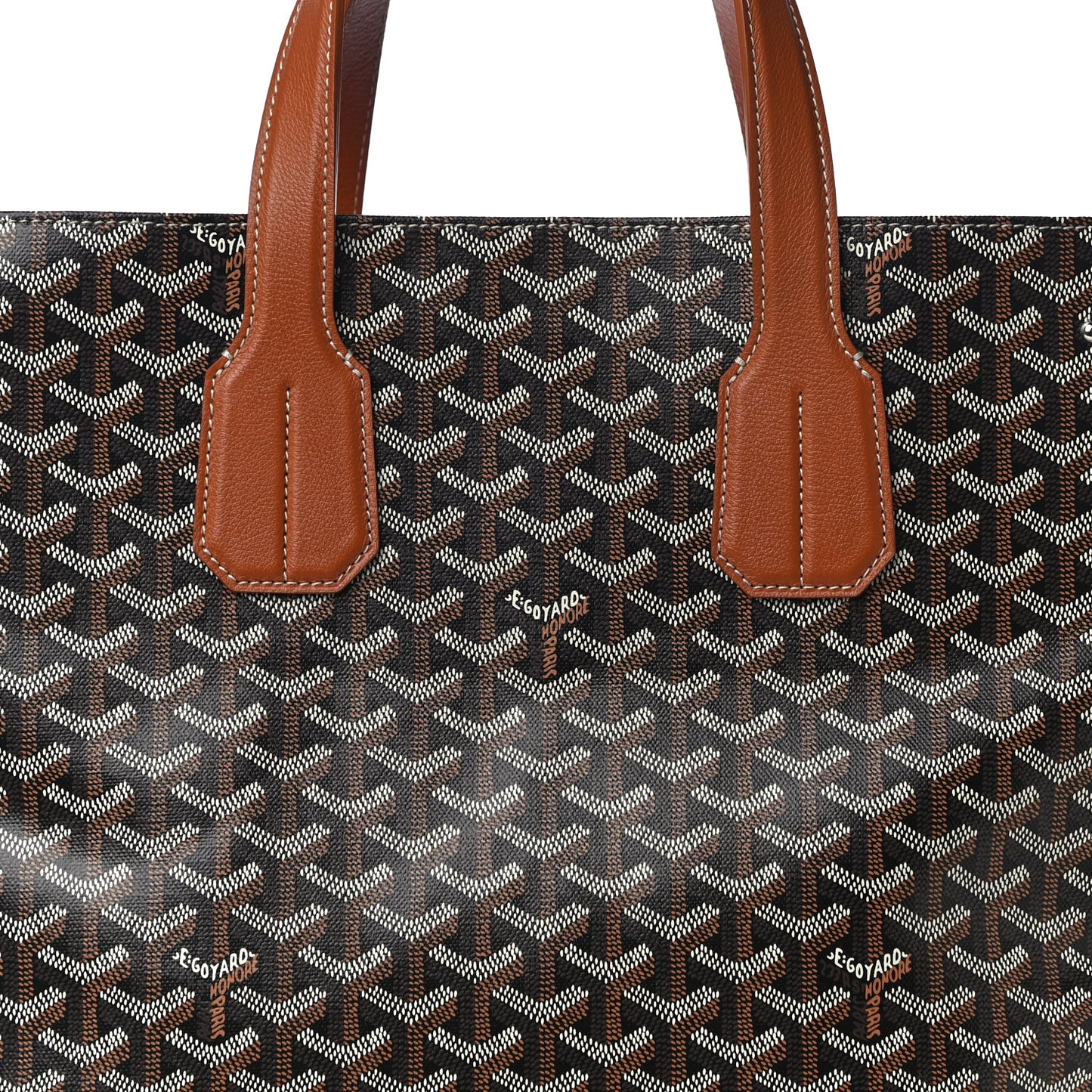 Goyardine Voltaire III Tote Black Gold