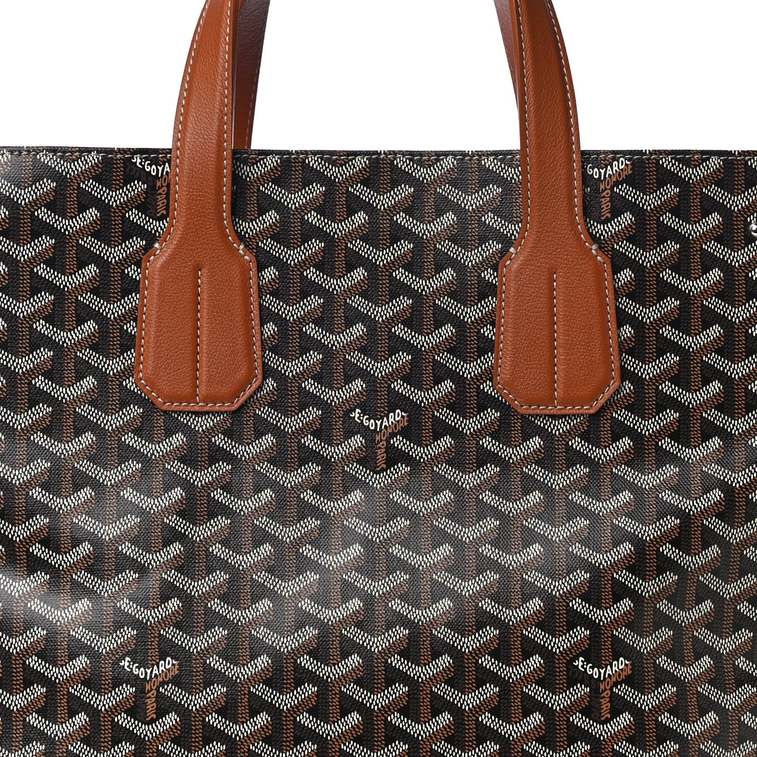 Goyard Goyardine Voltaire III Tote Black Gold 7 of 9