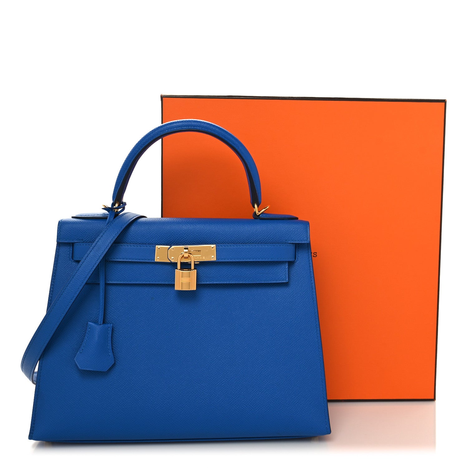 Hermes Epsom Kelly Sellier 28 Bleu France 13 of 13