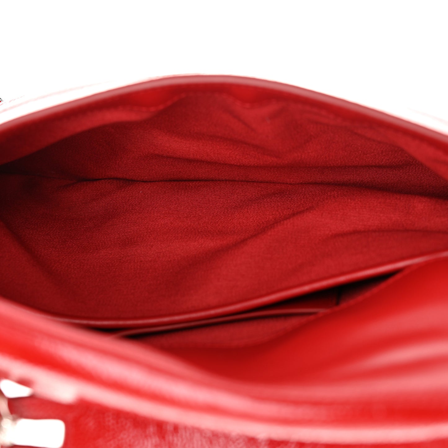 Patent Calfskin Small P'tit Voyou Shoulder Bag Vermillon