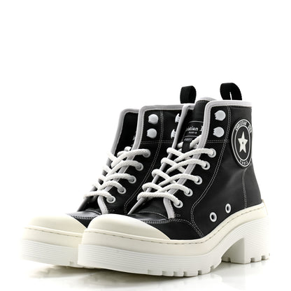 Christian Dior Technical Fabric D-Rise 35mm Boots 35.5 Black White 3 of 10