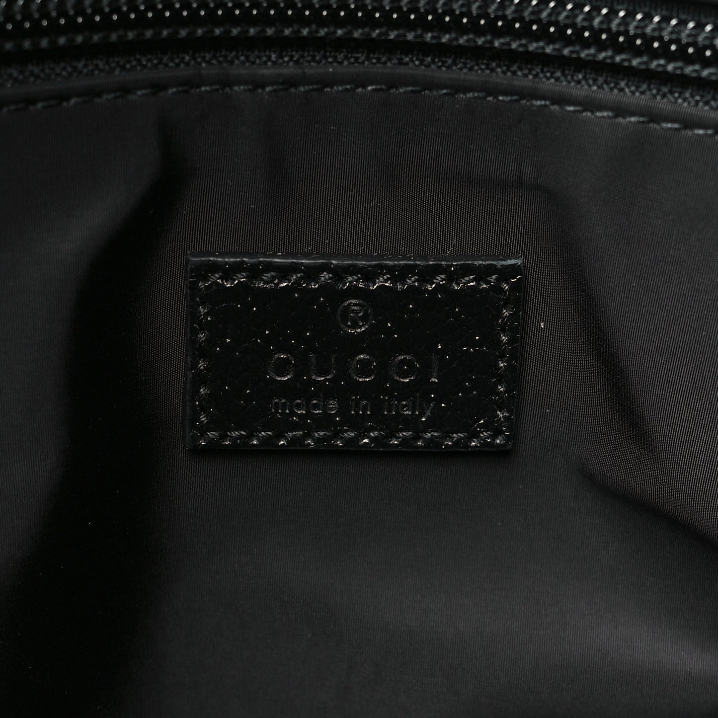 Crystal GG Monogram Web Tote Black