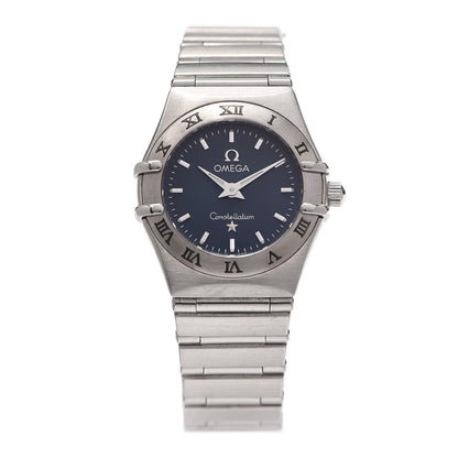 Omega Stainless Steel 22mm Constellation Quartz Watch Blue 1562.40 1 of 5