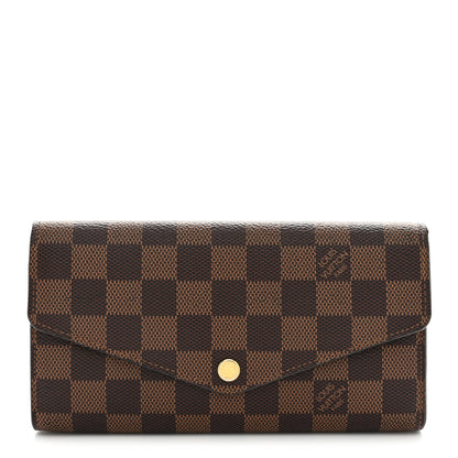 Louis Vuitton Damier Ebene Sarah Wallet NM 1 of 6