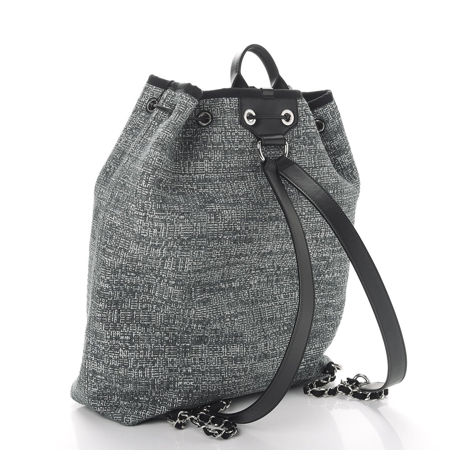 Canvas Large Deauville Backpack Charcoal