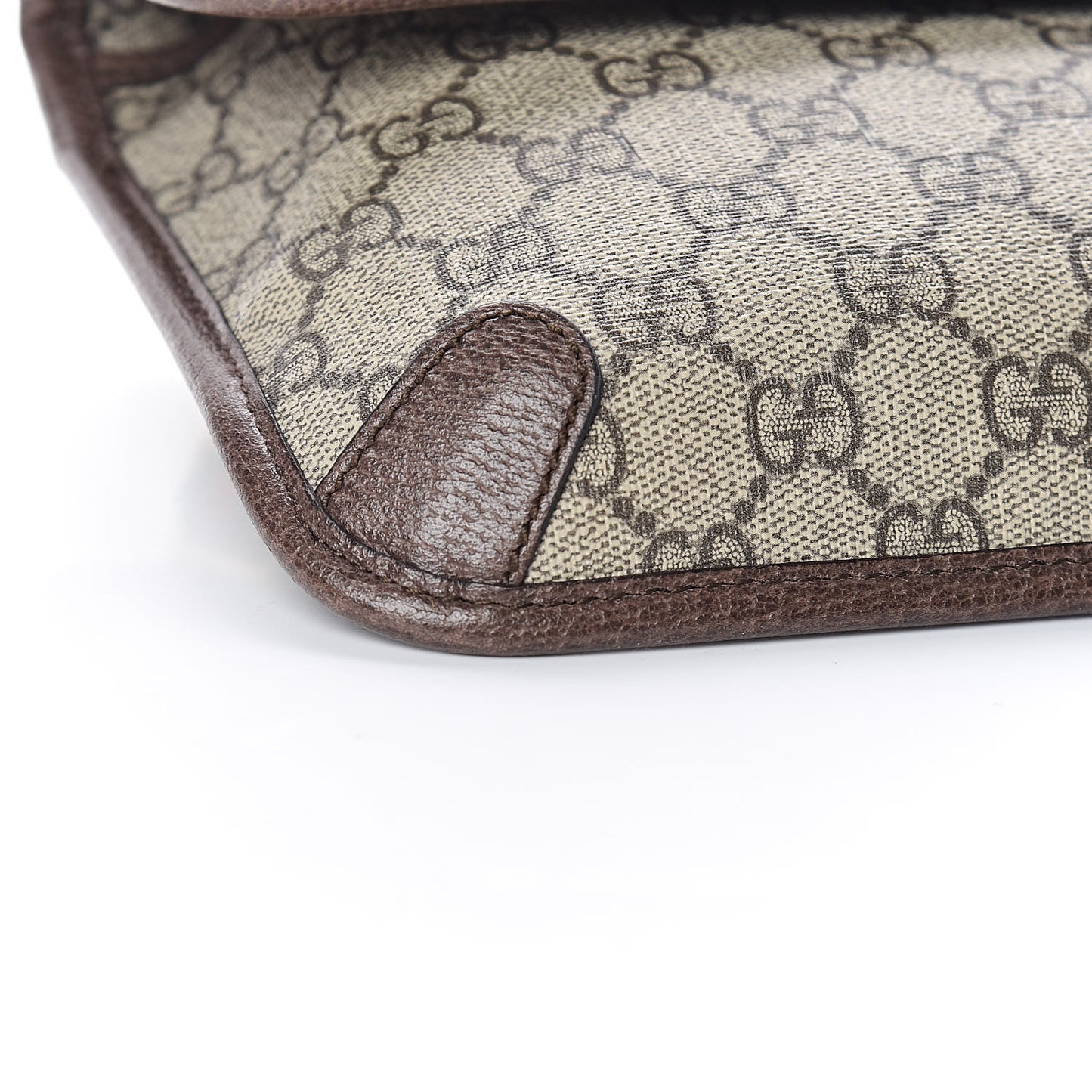 GG Supreme Monogram Neo Vintage Web Belt Bag Brown