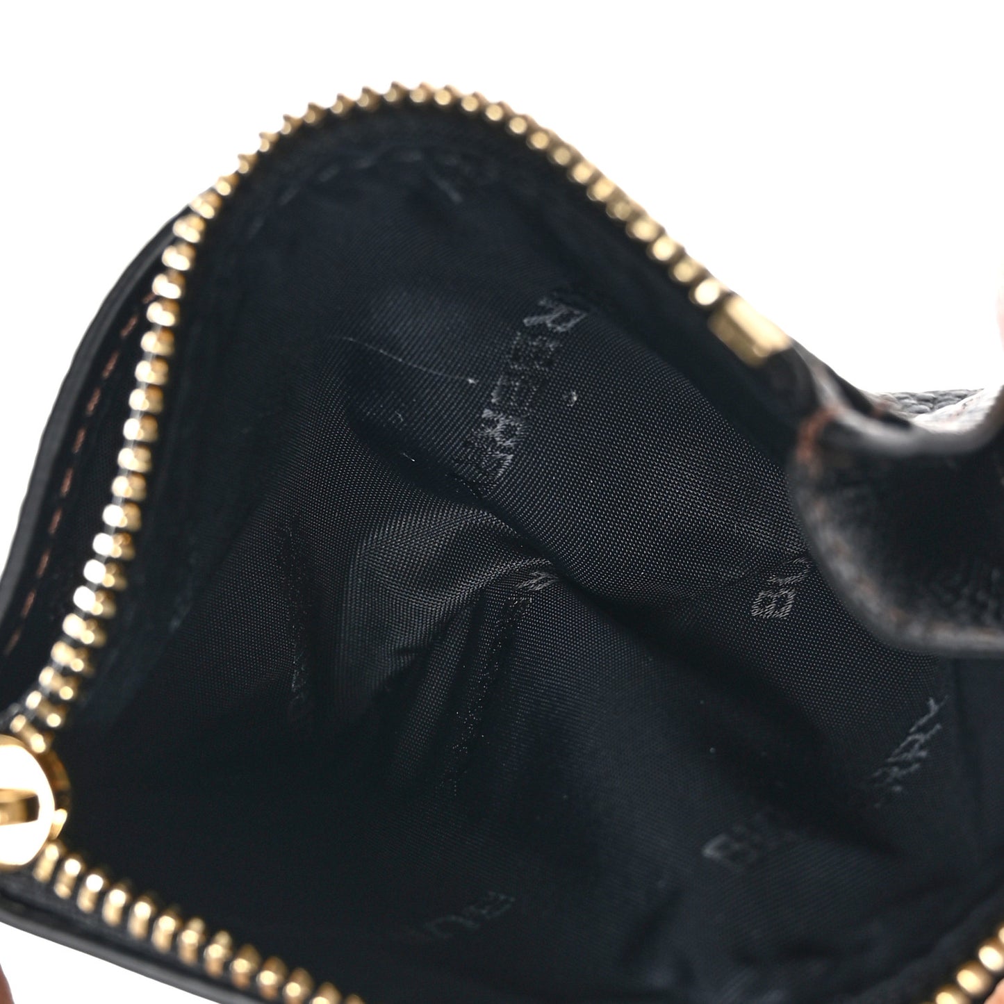 Grained Calfskin TB Compact Wallet Black