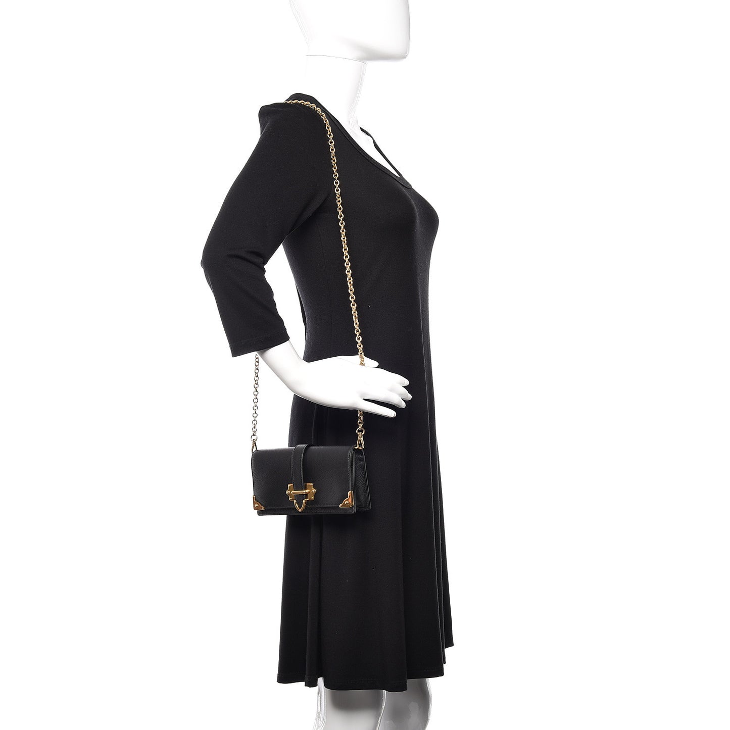 Saffiano Cahier Mini Bag Black
