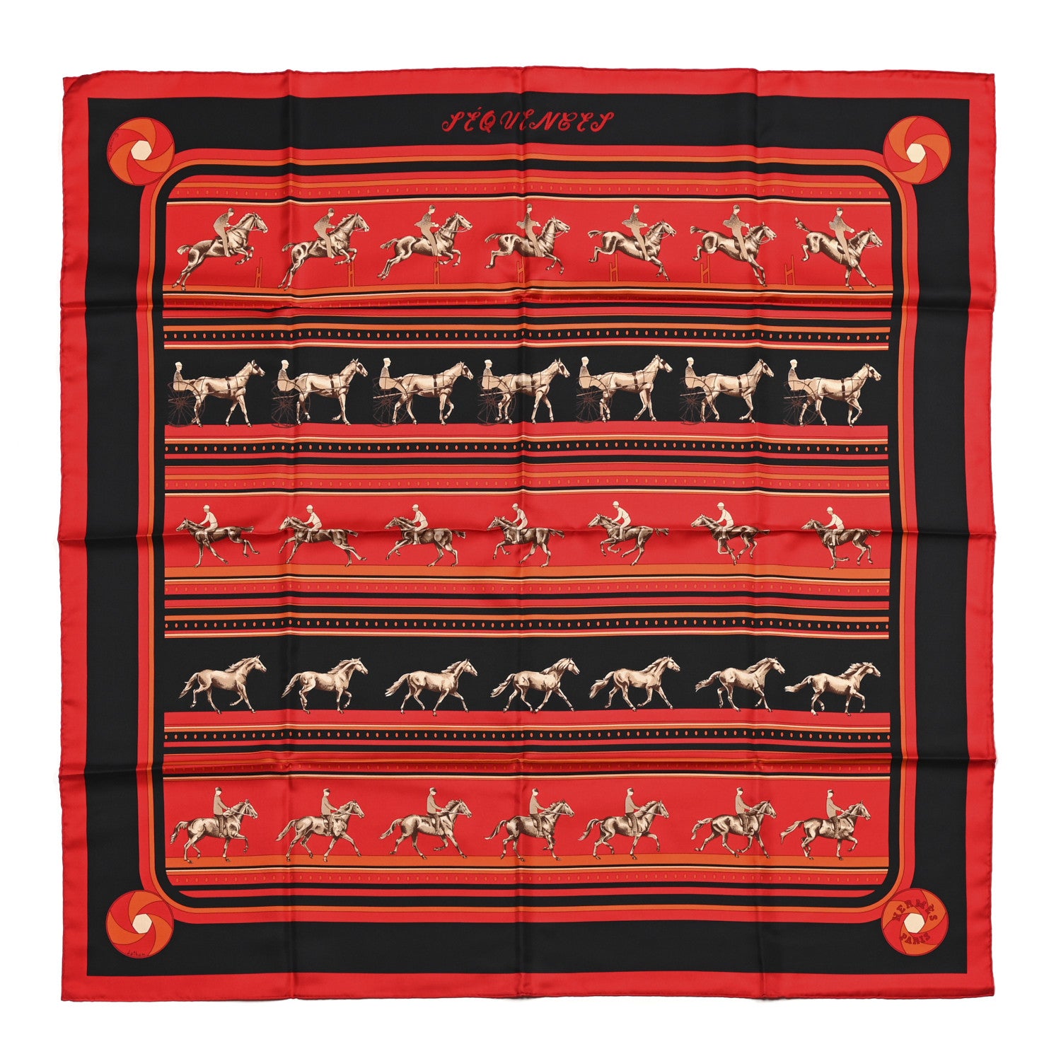 Hermes Silk Sequences Scarf 90 1 of 6
