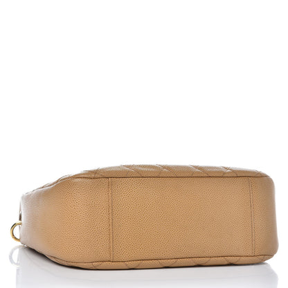 Chanel Caviar Quilted Timeless CC Shoulder Bag Beige 5 of 22