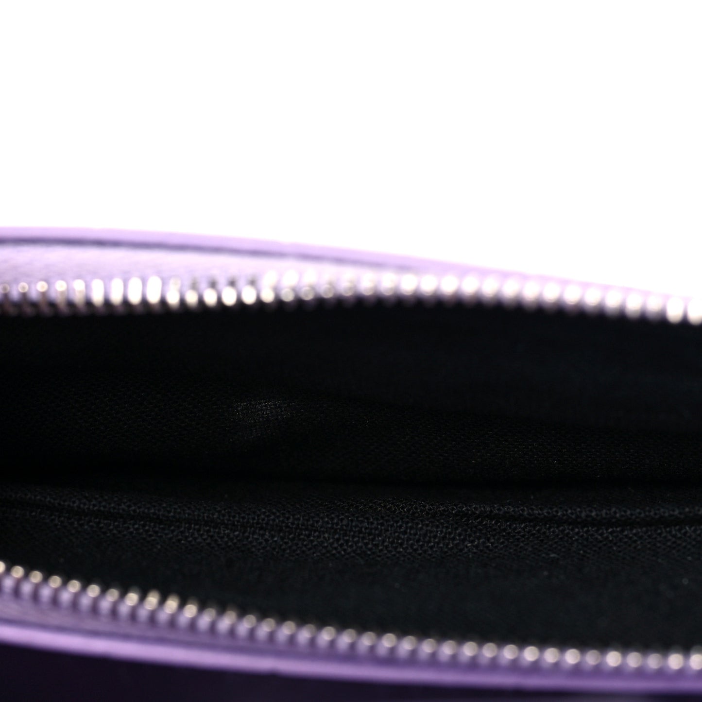 Shiny Calfskin Crocodile Embossed Hourglass Chain Bag Lilac