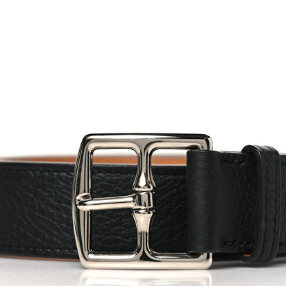 Hermes Togo Etriviere 32mm Belt 110 44 Black 2 of 7