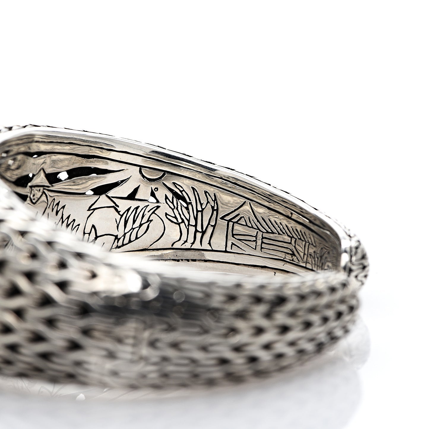 Sterling Silver Classic Chain Cuff Bracelet