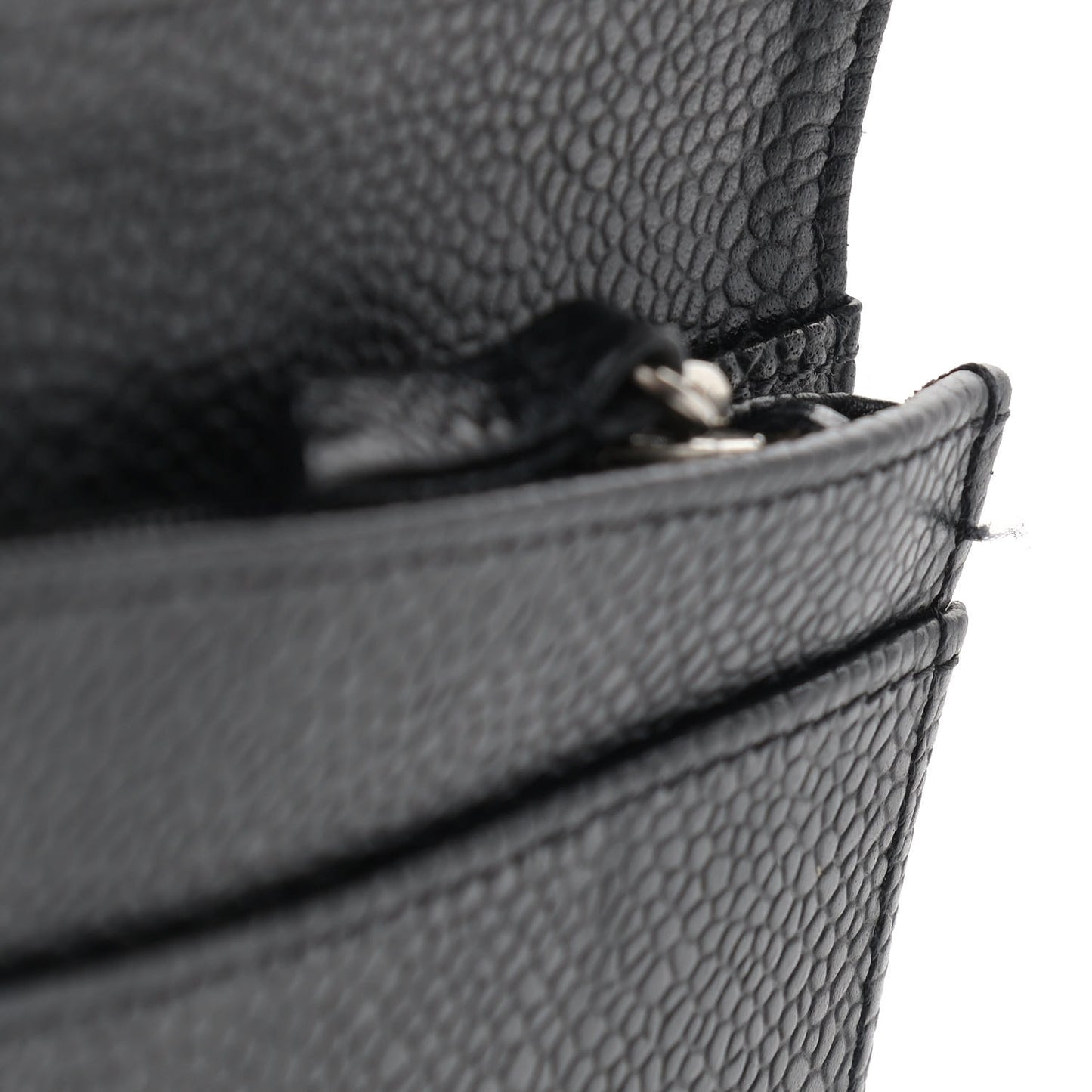 Caviar Quilted Yen Wallet Black