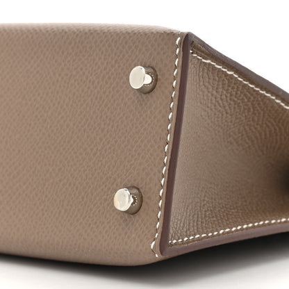 Hermes Epsom Mini Kelly Sellier 20 Etoupe 8 of 13