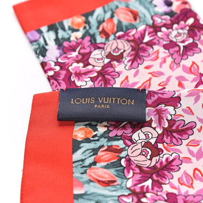 Louis Vuitton Silk Louis In The Garden Bandeau Fuchsia 3 of 4