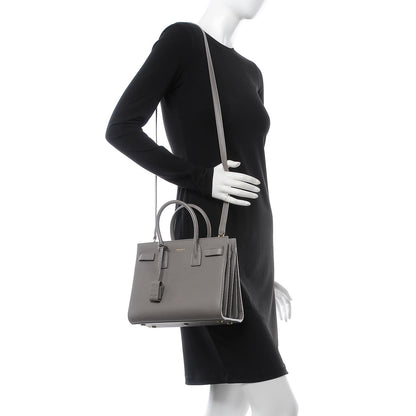 Saint Laurent Calfskin Baby Sac de Jour Fog 3 of 13
