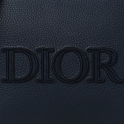 Christian Dior Grained Calfskin Pouch Navy Blue 8 of 11