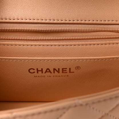 Chanel Lambskin Quilted Mini Rectangular Flap Beige 6 of 11