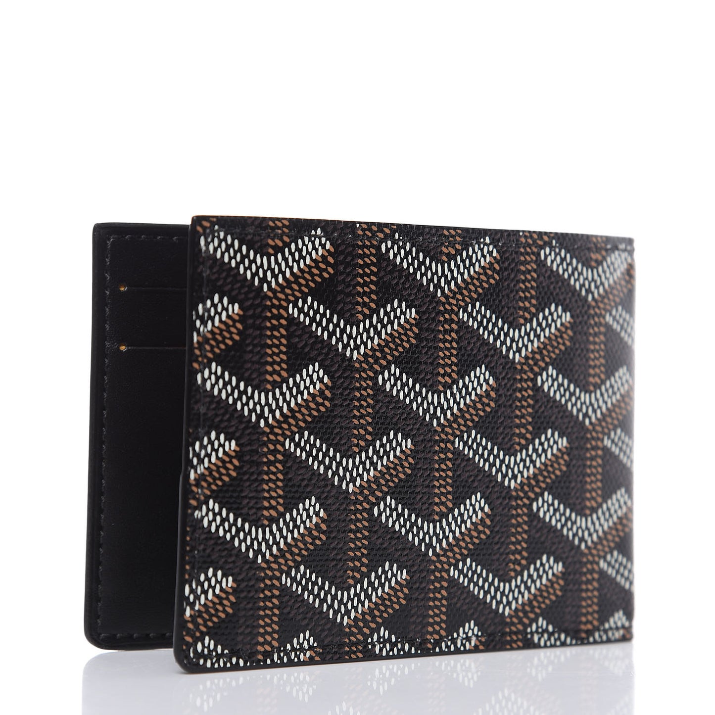 Goyardine Multi Slot Bi-Fold Wallet Black