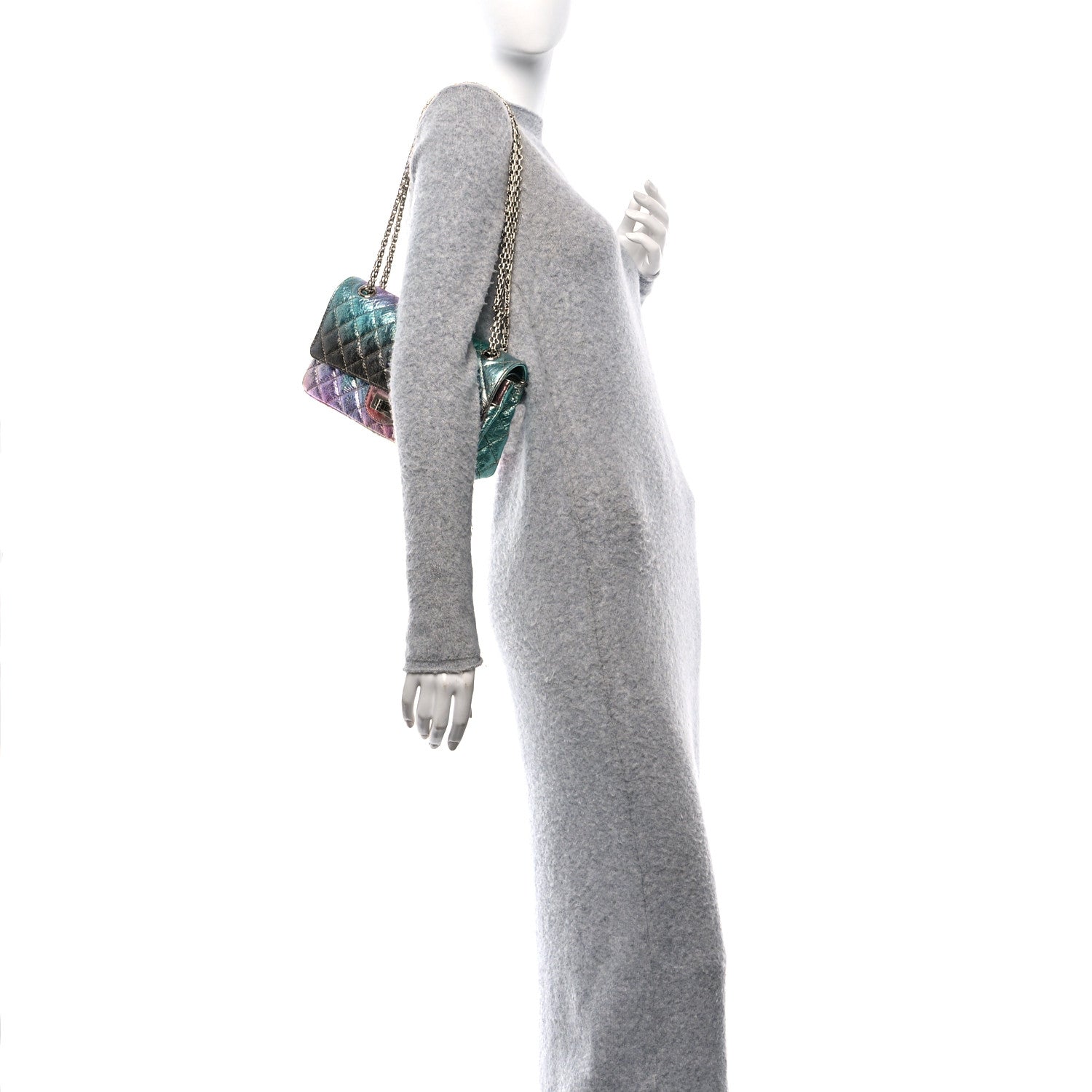 Chanel Metallic Goatskin Quilted 2.55 Reissue 225 Flap Multicolor 2 of 10